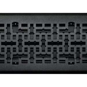 Tru Aire 4 in. H X 10 in. W 1-Way Matte Steel Floor Diffuser