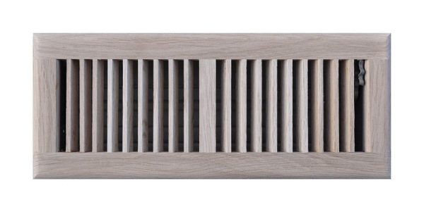 Tru Aire 4 in. H X 12 in. W 2-Way Oak Brown Steel Floor Diffuser