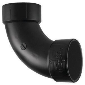 Charlotte Pipe 4 in. Hub X 4 in. D Hub ABS 90 Degree Elbow