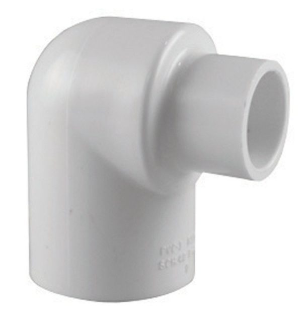 Charlotte Pipe 1 in. Slip X 3/4 in. D Slip PVC Elbow