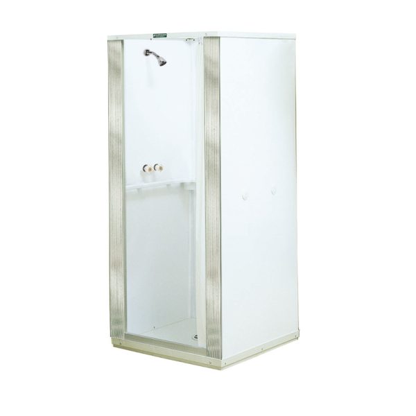 Mustee Durastall 75.5 in. H X 36.5 in. W X 36.5 in. L White Shower Stall