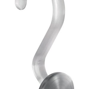 iDesign Silver Plastic/Stainless Steel Shower Curtain Rings 12 pk