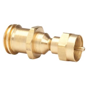 Mr. Heater 1 in. D Brass 20 Female Throwaway Cylinder Thread x Female P.O.L. and Acme Thread Propane