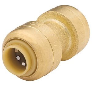 SharkBite 1/4 in. Push X 1/4 in. D Push Brass Coupling