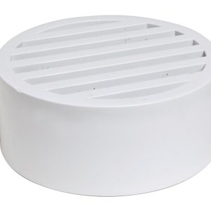 NDS 4 in. White Round PVC Drain Grate