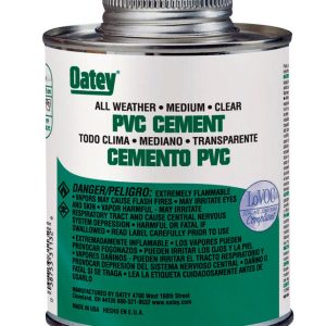 Oatey All Weather Clear Cement For PVC 16 oz