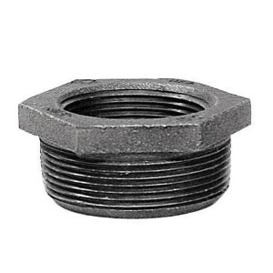 Anvil 1 in. MPT X 3/4 in. D FPT Black Malleable Iron Hex Bushing