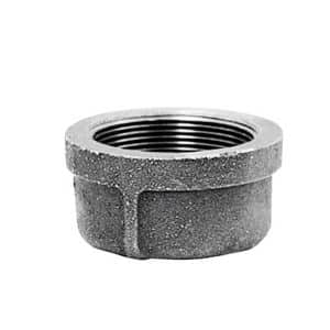 Anvil 1 in. FPT Black Malleable Iron Cap