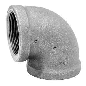 Anvil 3/8 in. FPT X 3/8 in. D FPT Black Malleable Iron Elbow