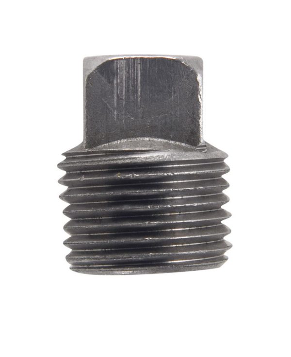 Billco Corporation 3/8 in. MPT Black Steel Square Head Plug