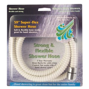 Whedon SuperFlex White PVC 59 in. Shower Hose