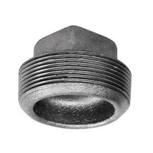 Anvil 1 in. MPT Black Malleable Iron Plug