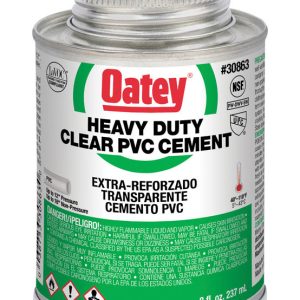 Oatey Heavy Duty Clear Cement For PVC 8 oz