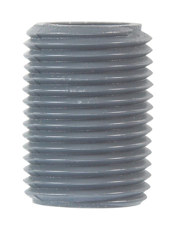BK Products Schedule 80 1/2 in. MIP each PVC Close Nipple