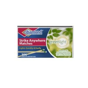 Diamond Greenlight 2 in. L Strike Anywhere Matches 300 pc
