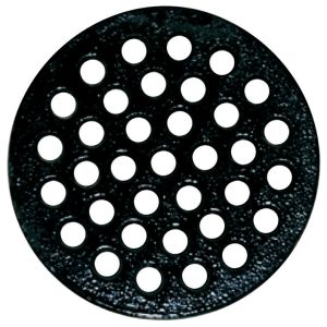 Sioux Chief 8-7/8 in. Epoxy Coated Black Round Cast Iron Floor Drain Strainer