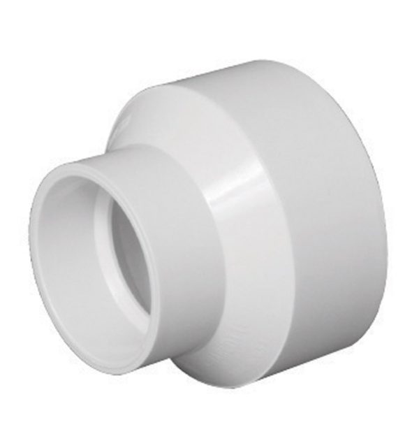 Charlotte Pipe Schedule 40 3 in. Hub X 4 in. D Hub PVC Reducing Coupling