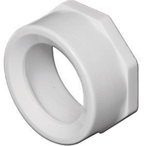 Charlotte Pipe Schedule 40 4 in. Spigot X 2 in. D Hub PVC Flush Bushing