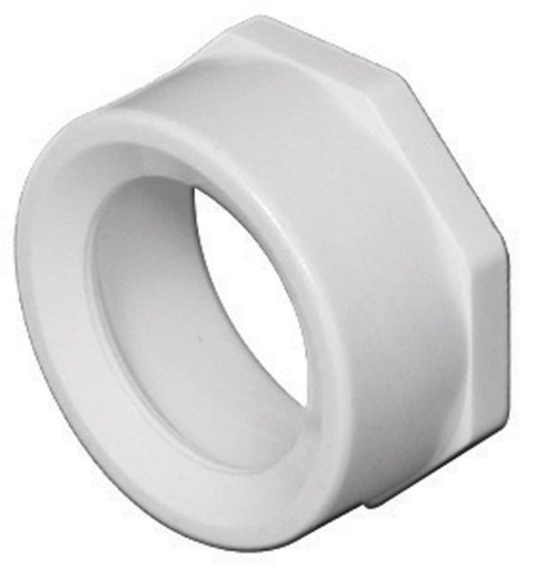 Charlotte Pipe Schedule 40 4 in. Spigot X 2 in. D Hub PVC Flush Bushing