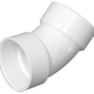 Charlotte Pipe Schedule 40 4 in. Hub X 4 in. D Hub PVC 45 Degree Elbow