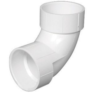 Charlotte Pipe Schedule 40 4 in. Hub X 4 in. D Hub PVC 90 Degree Elbow