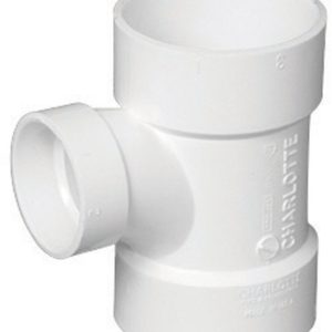 Charlotte Pipe 1-1/2 in. Hub X 4 in. D Hub PVC Sanitary Tee