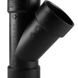 Charlotte Pipe 2 in. Hub X 2 in. D Hub ABS Wye