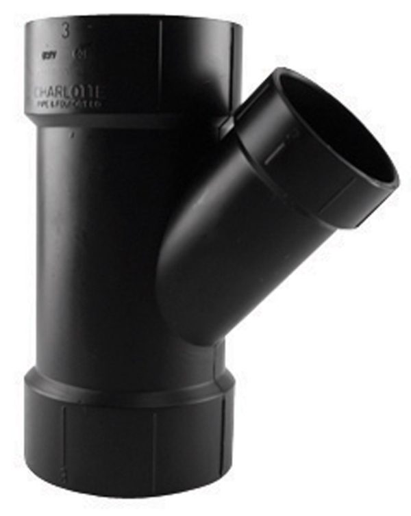 Charlotte Pipe 2 in. Hub X 1-1/2 in. D Hub ABS Wye