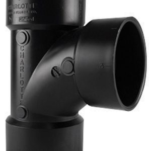 Charlotte Pipe 2 in. Hub X 2 in. D Hub ABS Sanitary Tee