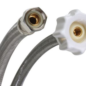 Fluidmaster 3/8 in. Ballcock X 7/8 in. D Ballcock 9 in. Braided Stainless Steel Toilet Supply Line