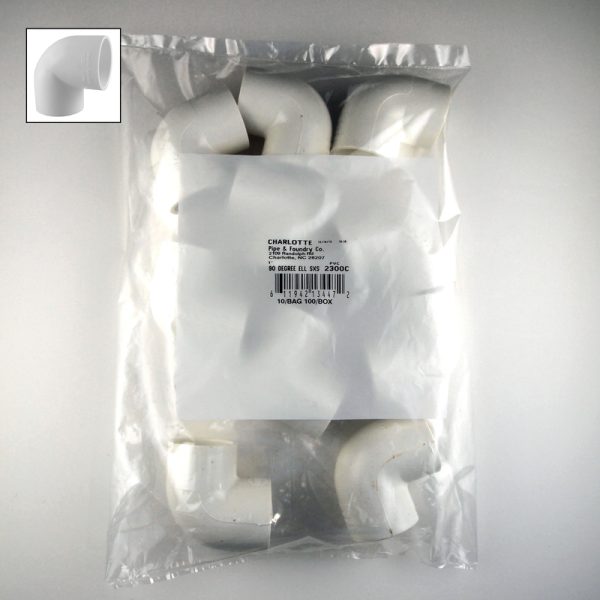 Charlotte Pipe Schedule 40 1 in. Slip X 1 in. D Slip PVC Elbow
