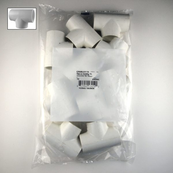 Charlotte Pipe 1 in. Slip X 1 in. D Slip PVC Tee