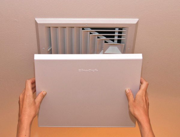 Elima-Draft 1 in. H X 9 in. W Matte White Aluminum Register Cover