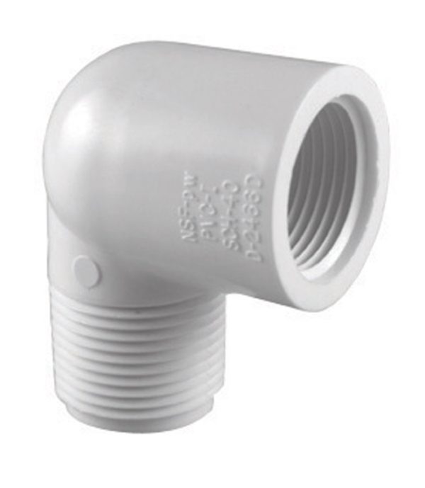Charlotte Pipe Schedule 40 1/2 in. MPT X 1/2 in. D MPT PVC Street Elbow