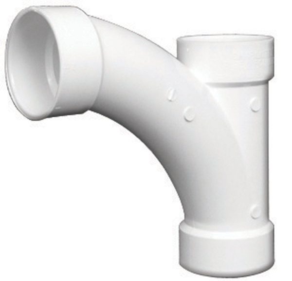 Charlotte Pipe Schedule 40 4 in. Hub X 4 in. D Hub PVC Long Turn Wye