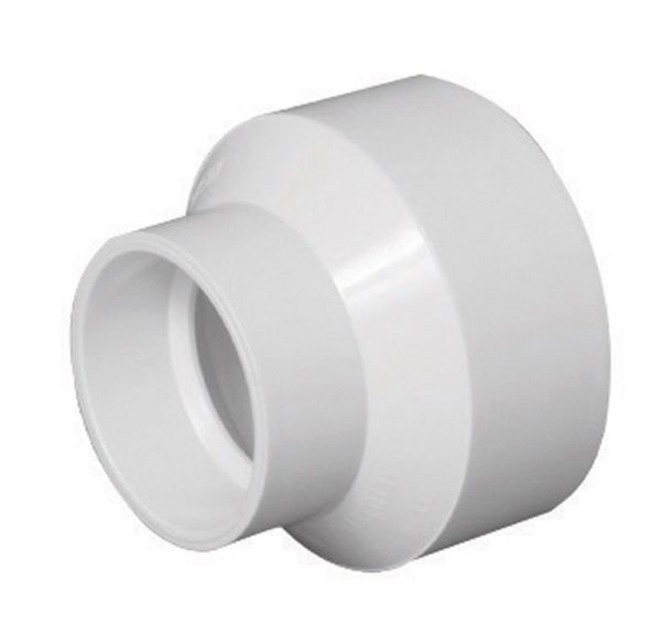 Charlotte Pipe Schedule 40 1-1/2 in. Hub X 2 in. D Hub PVC Reducing Coupling