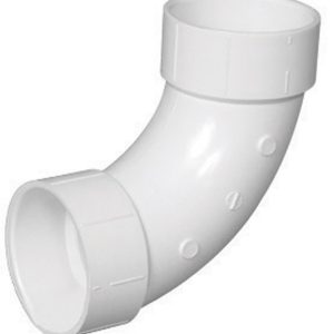 Charlotte Pipe Schedule 40 2 in. Hub X 2 in. D Hub PVC Long Sweep Elbow