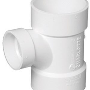 Charlotte Pipe Schedule 40 2 in. Hub X 1-1/2 in. D Hub PVC Sanitary Tee