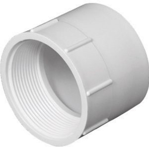Charlotte Pipe Schedule 40 4 in. Hub X 4 in. D FPT PVC Pipe Adapter