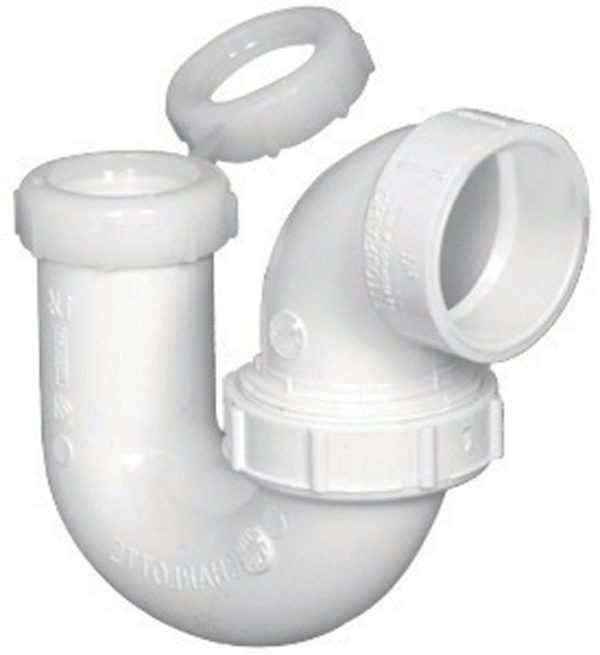 Charlotte Pipe Schedule 40 1-1/2 in. Hub X 1-1/2 in. D Slip PVC P-Trap with Union
