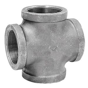 Anvil 3/4 in. FPT X 3/4 in. D FPT 3/4 in. D FNPT Galvanized Malleable Iron Cross