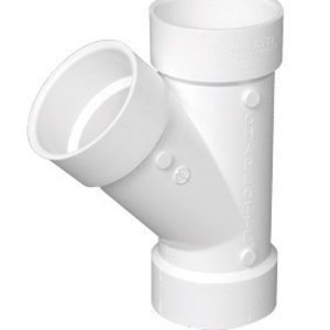 Charlotte Pipe Schedule 40 4 in. Hub X 4 in. D Hub PVC Wye