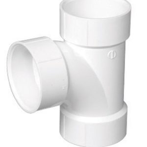 Charlotte Pipe Schedule 40 4 in. Hub X 4 in. D Hub PVC Sanitary Tee