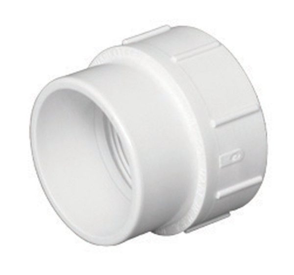 Charlotte Pipe Schedule 40 4 in. Spigot X 4 in. D FPT PVC Pipe Adapter