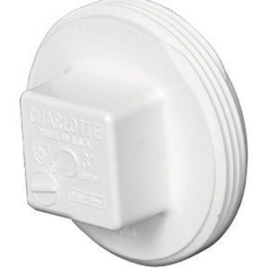 Charlotte Pipe Schedule 40 4 in. MPT X 4 in. D MPT PVC Clean-Out Plug