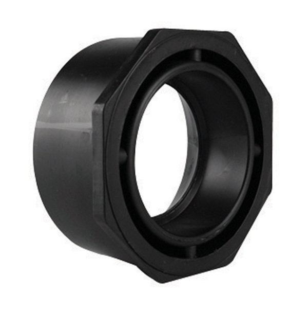 Charlotte Pipe 3 in. Hub X 2 in. D Spigot ABS Flush Bushing