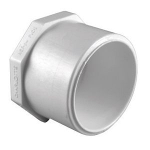 Charlotte Pipe Schedule 40 1/2 in. Spigot X 1/2 in. D Slip PVC Plug