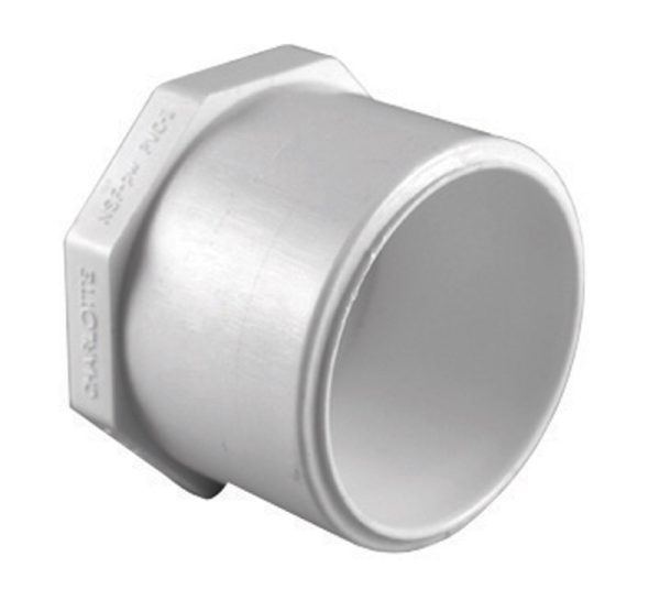 Charlotte Pipe Schedule 40 1/2 in. Spigot X 1/2 in. D Slip PVC Plug