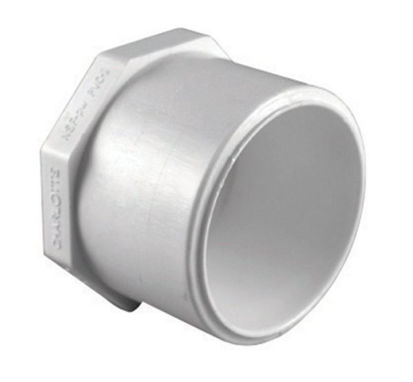 Charlotte Pipe Schedule 40 1 in. Spigot X 1 in. D Slip PVC Plug