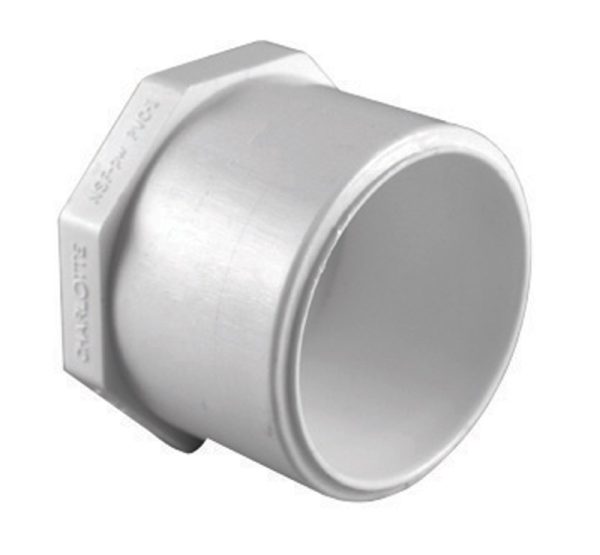 Charlotte Pipe Schedule 40 1-1/2 in. Spigot X 1-1/2 in. D Slip PVC Plug